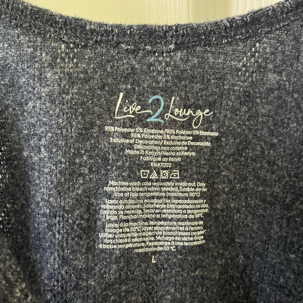 Live to Lounge Classic Navy Ribbed Tank Top - Picture 3 of 5